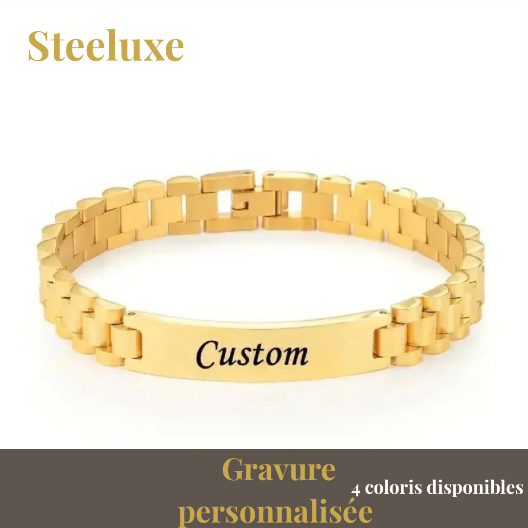 Le Bracelet Steeluxe — Gravé à Ton Prénom